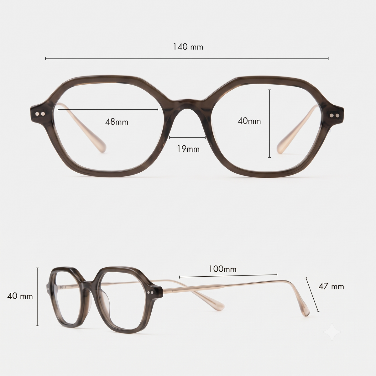 Medium frame size chart and measurements