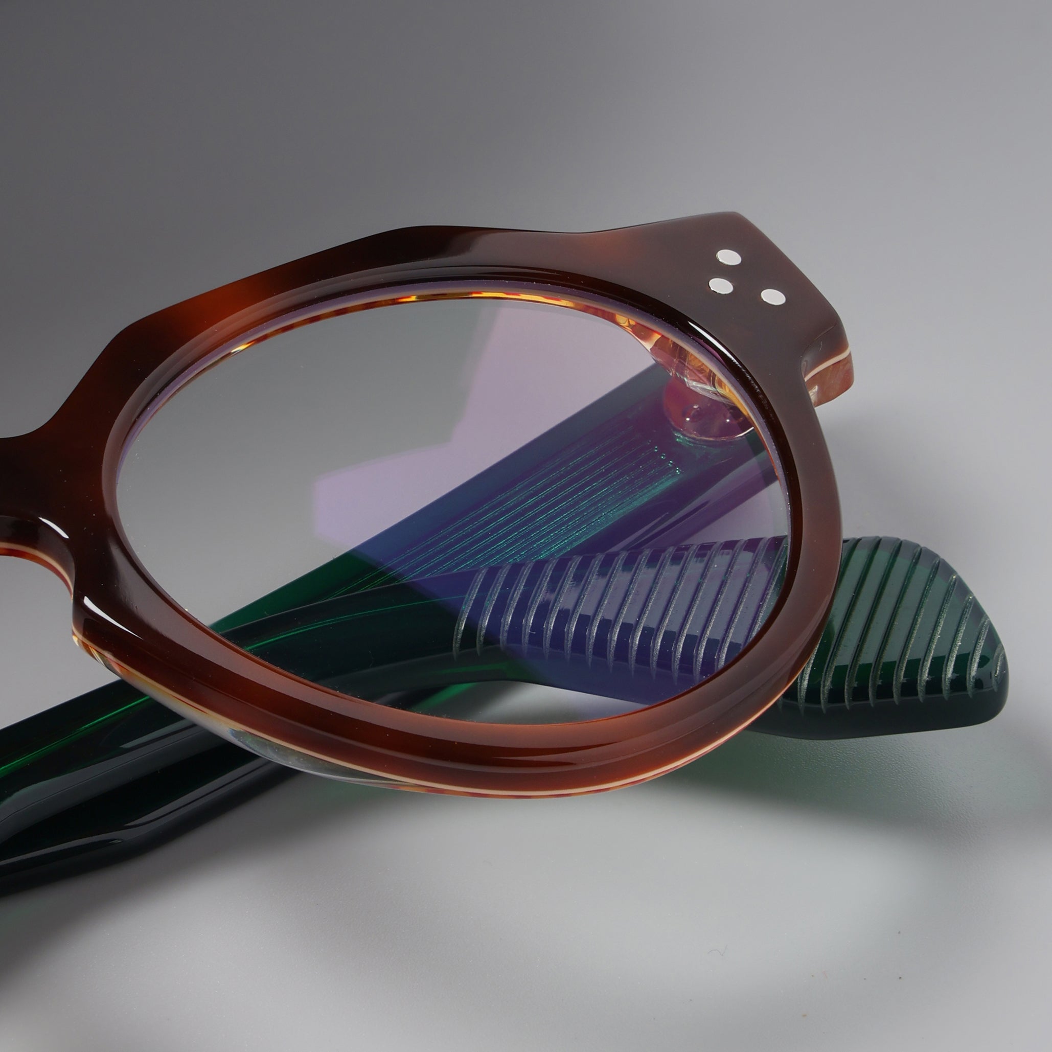 Panto Tortoise Lam Emerald Green