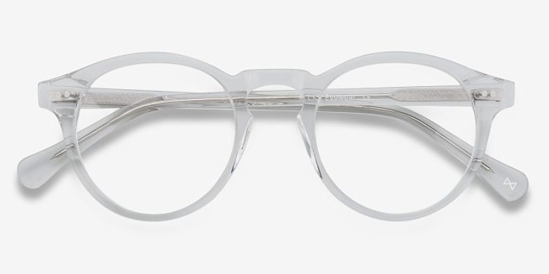 white transparent glasses