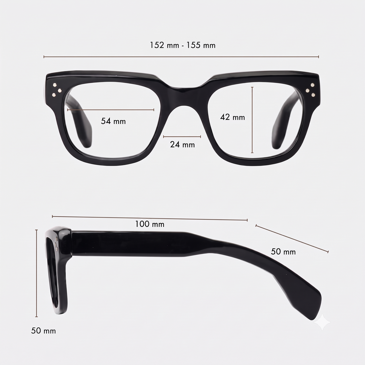 Extra Large frame size chart and measurements