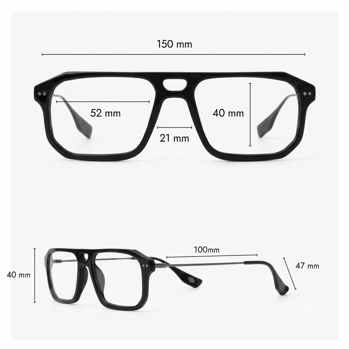 Extra Large frame size chart and measurements