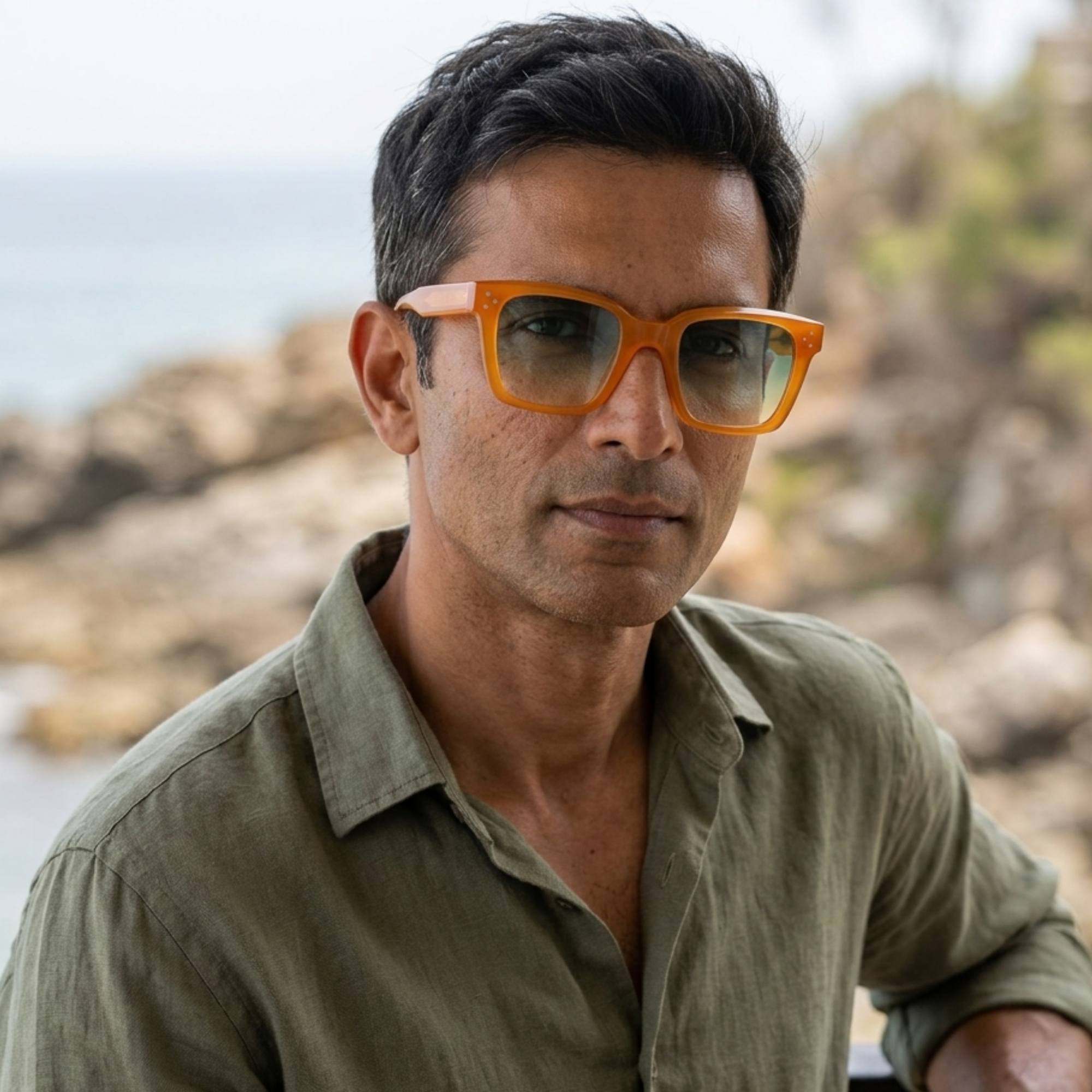 Grand – Bold Rectangular Bio-Acetate Sunglasses by COCO LENI