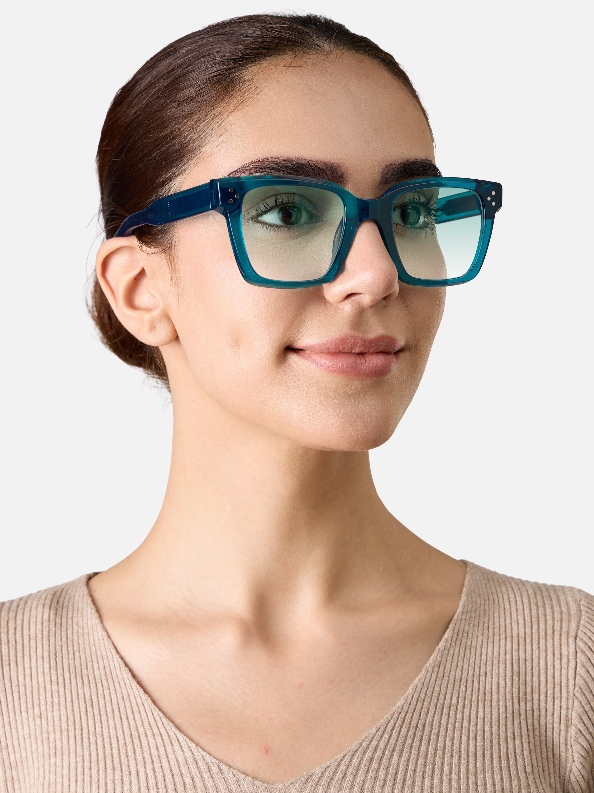 Grand – Bold Rectangular Bio-Acetate Sunglasses by COCO LENI