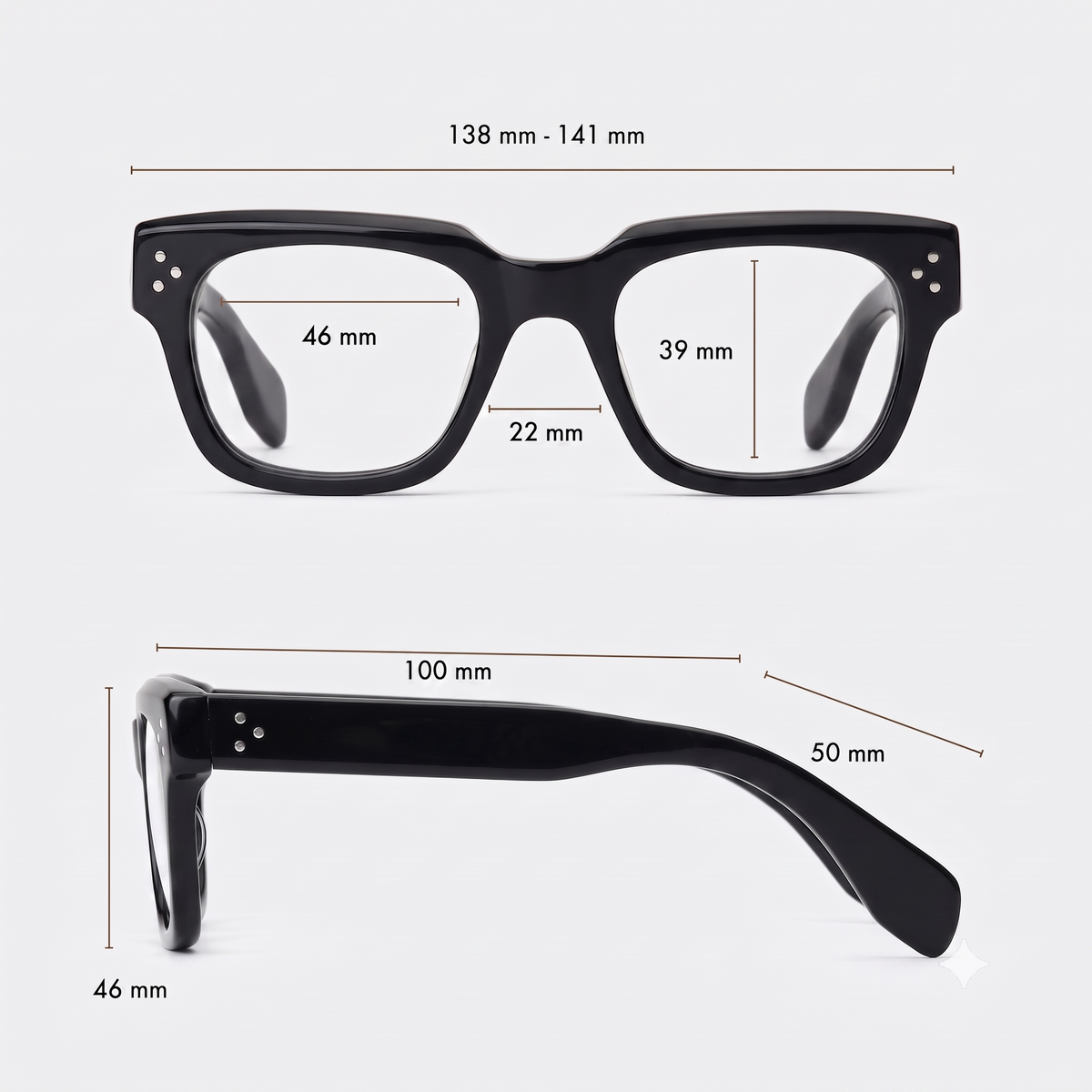 Medium frame size chart and measurements