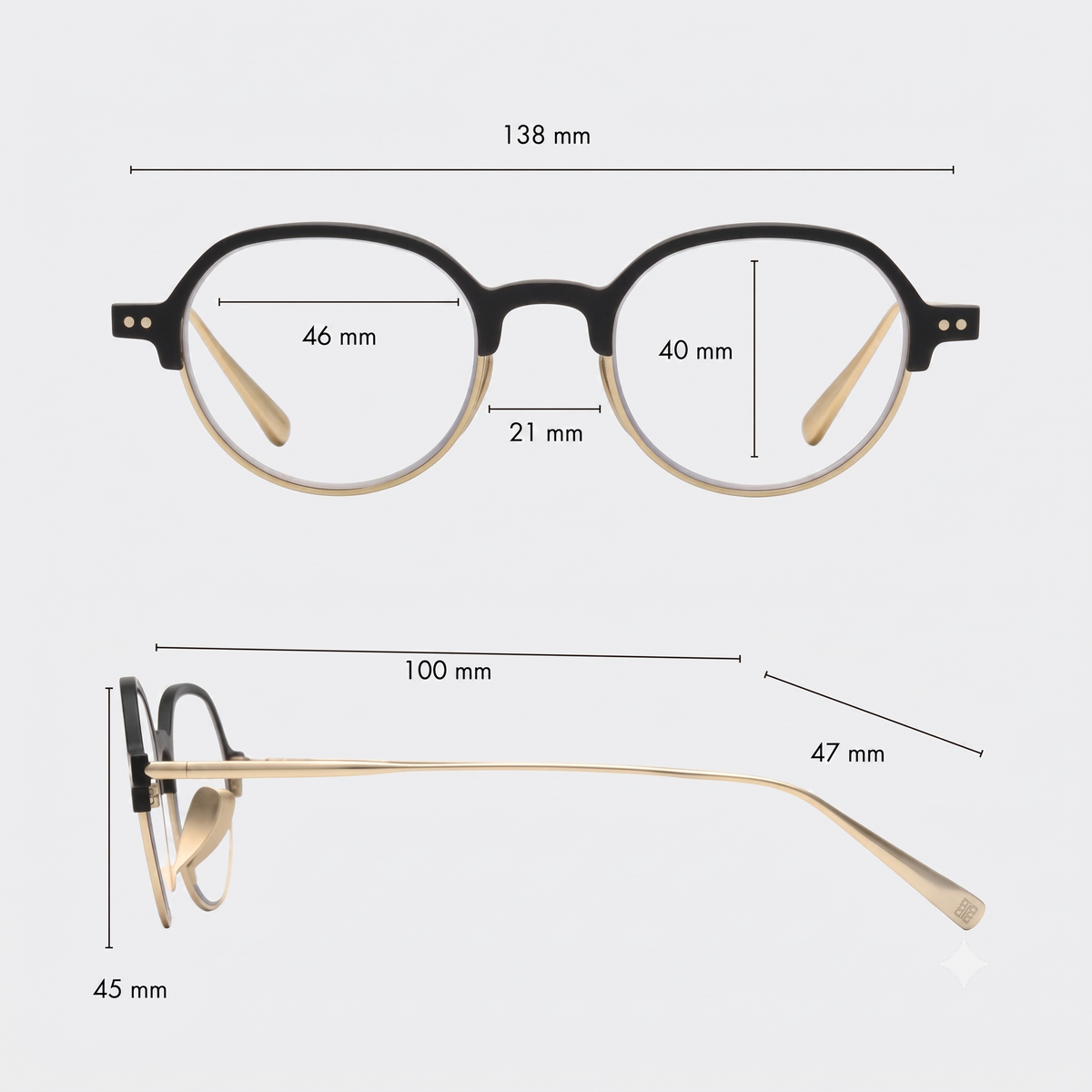 Medium frame size chart and measurements