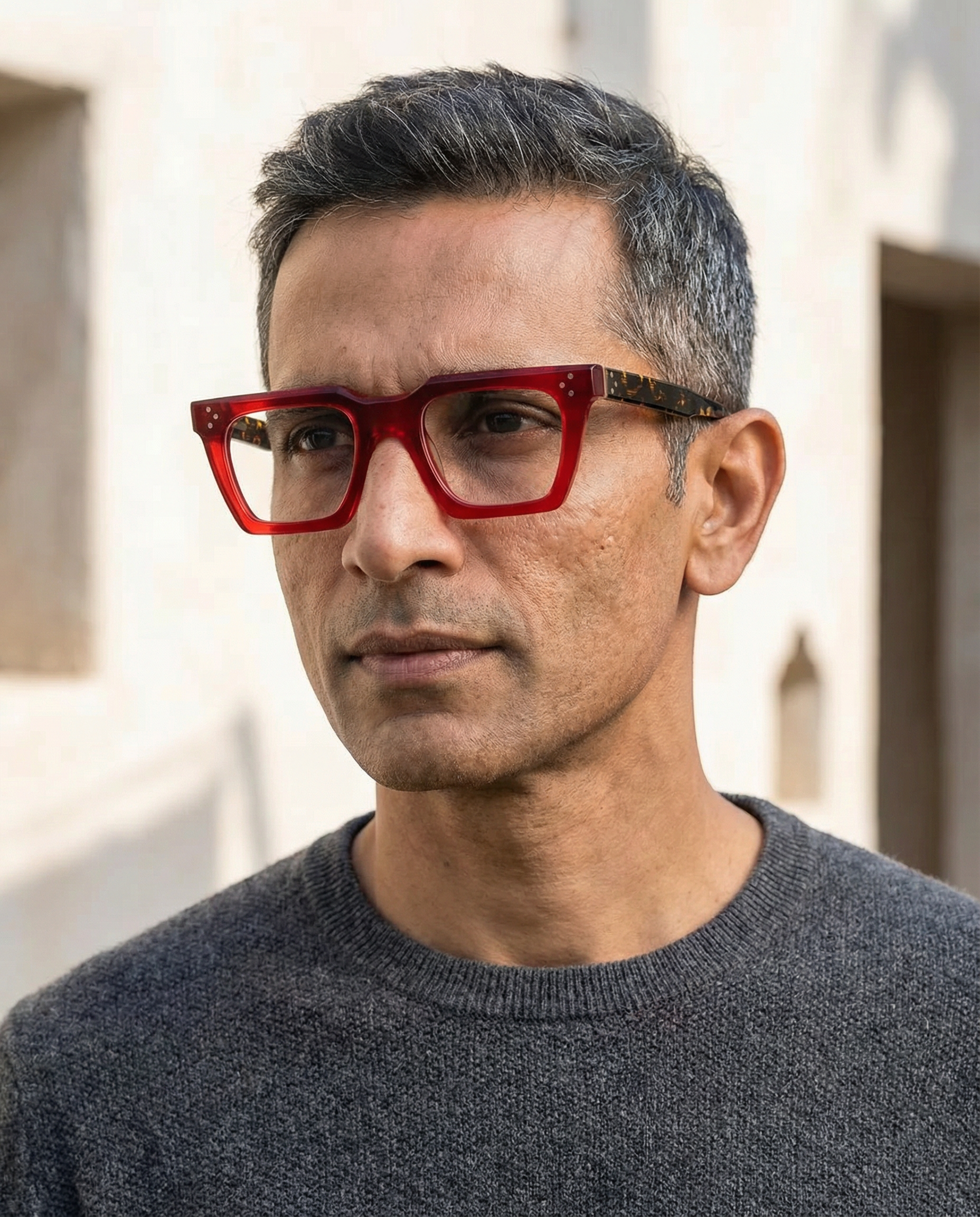 Starke Red Matt Structura