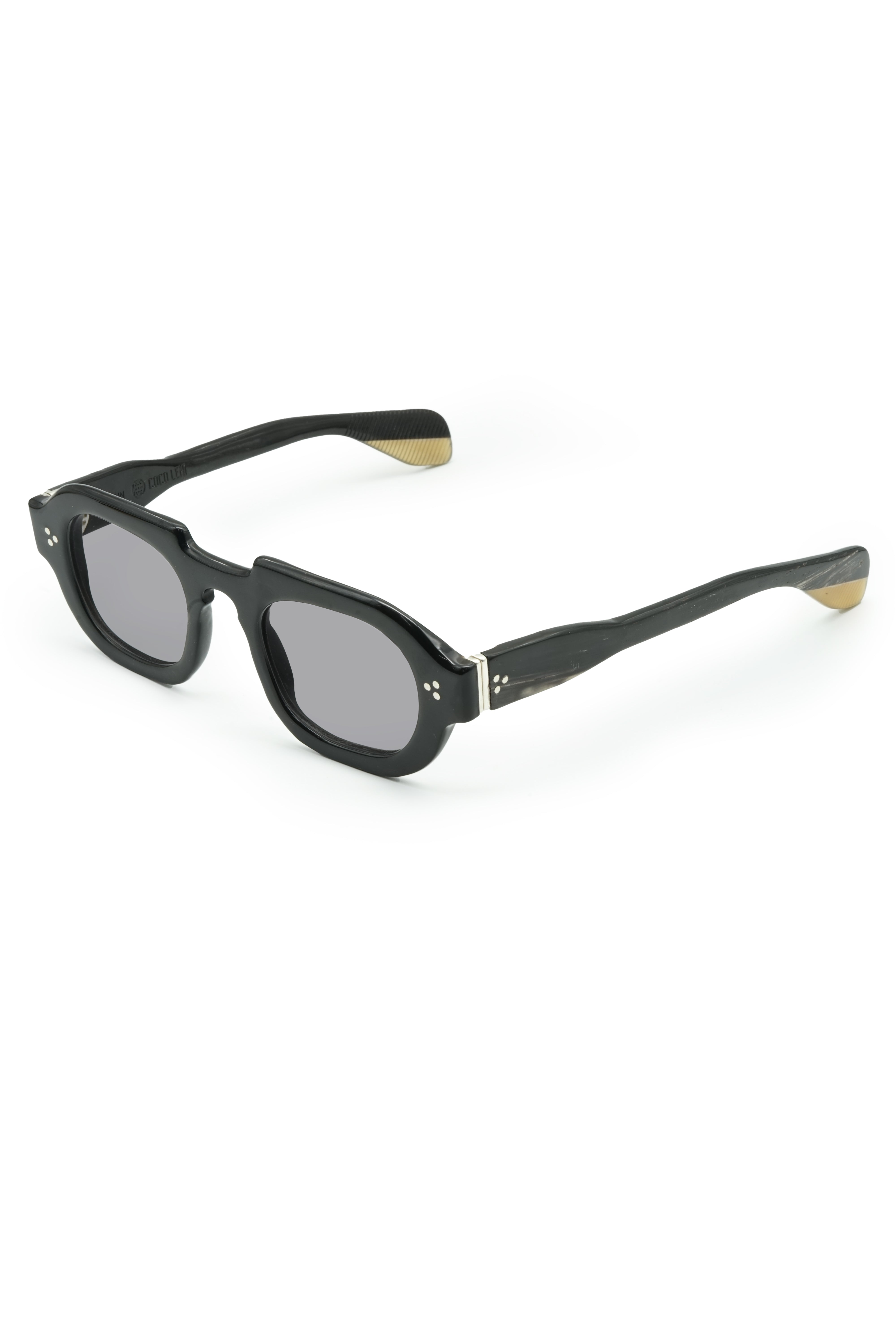 Hermann Samrat Horn Sterling Silver Sunglasses