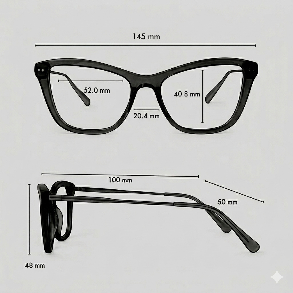 Large frame size chart and measurements
