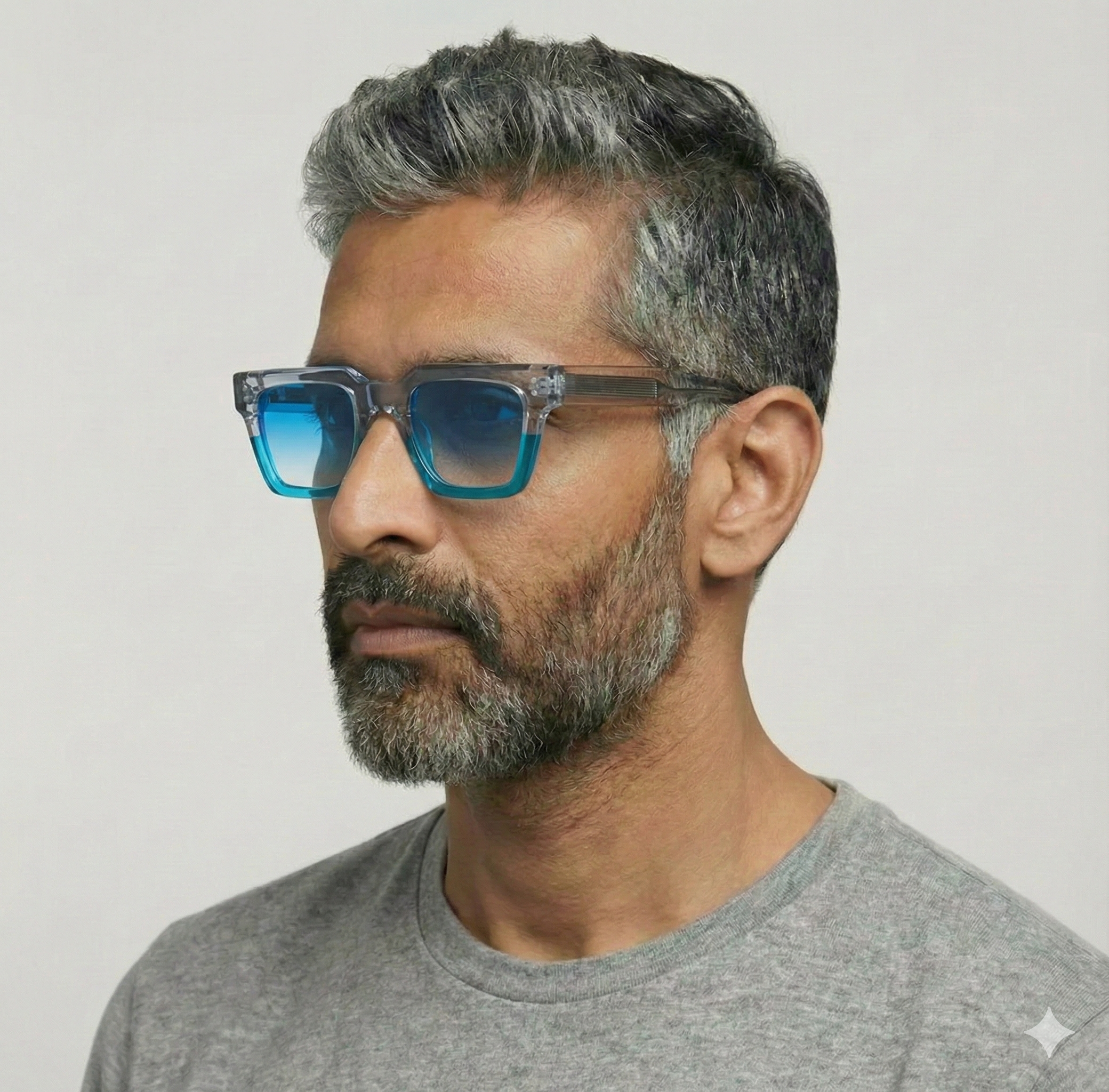 Starke Grey - Teal & Crystal Grey