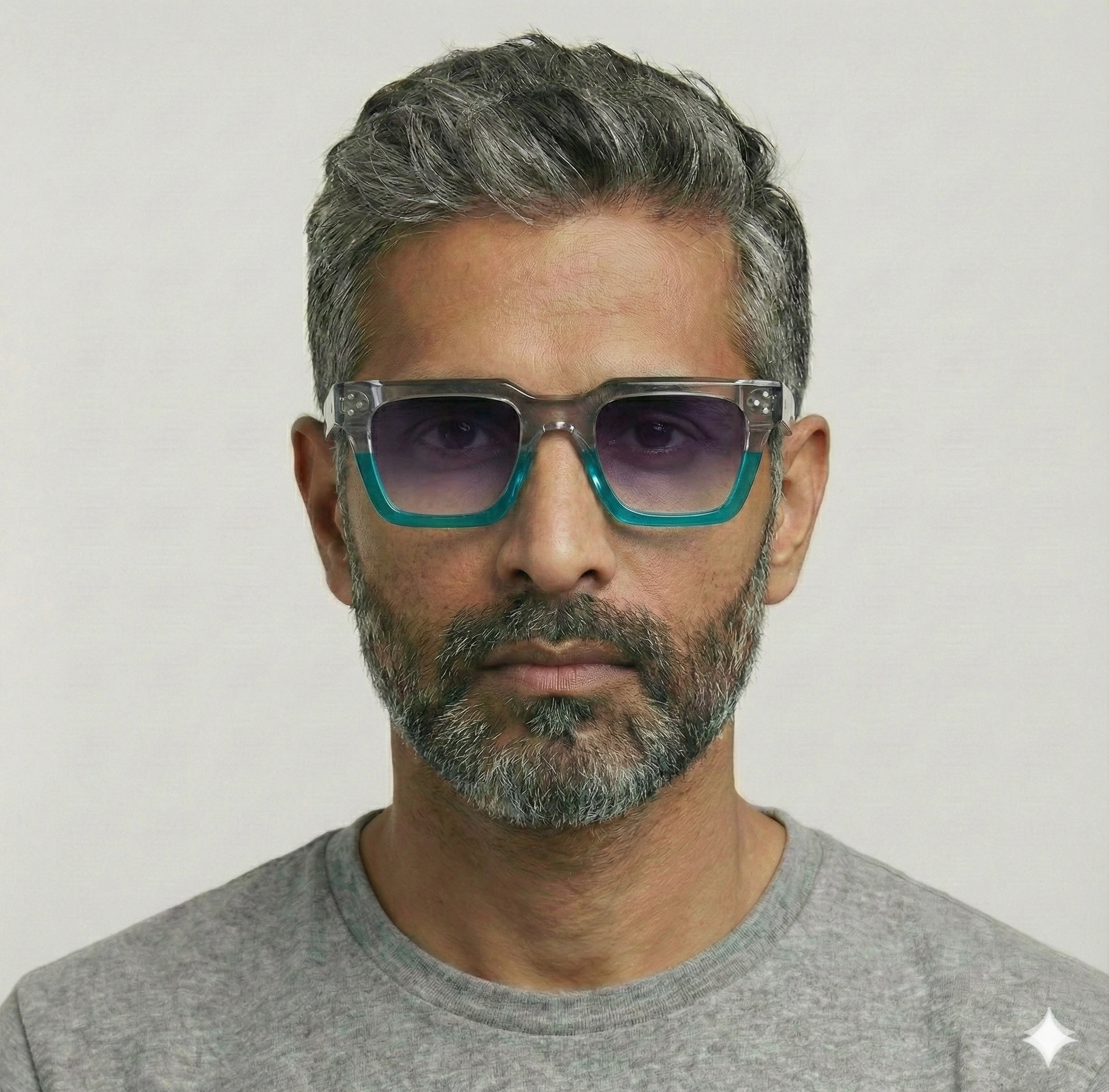 Starke Grey - Teal & Crystal Grey